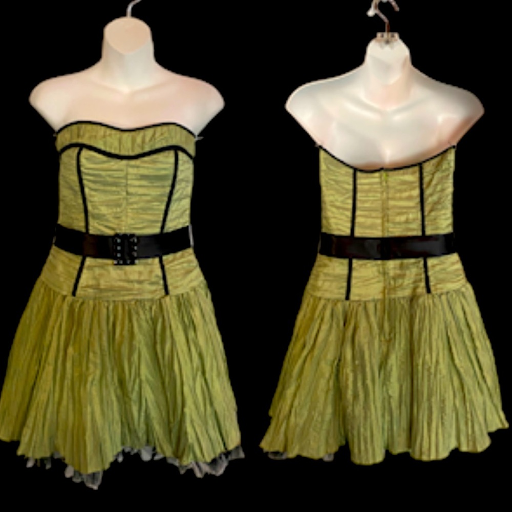 Jessica McClintock green/black dress